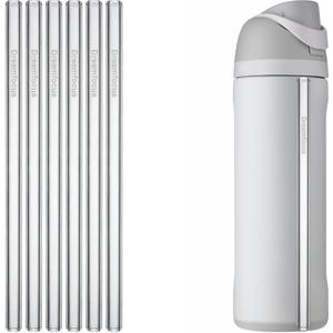 2 x Dreamfocus Glass Straw Replacement for Owala FreeSip Water Bottle 40 oz 6-Pack