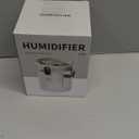 Rechargeable Portable Top Fill Humidifier, Smart Humidifiers for Bedroom, Night Light, 1.4L Cool Mist Humidifier for Office Home Plant Baby, 3-Speed Mist Control, Quiet, Auto Shut-Off (Beige)