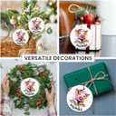 3 x Pig Ornaments for Christmas Tree 2025 - Animal Lovers Gifts for Women, Men, Merry Pigmas animal Ornaments for Christmas Tree Decorations, Funny Gifts for Friends Neighbor Farmer Who Love Pig