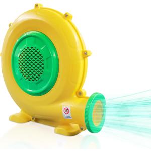 480W 0.64HP Air Blower, QILEBA Powerful Inflatable Bounce House Blower, Portable Electric Blower Fan Pump Perfect for Inflatable Bounce House, Bouncy Castle, Jumper, Water Slid, Blower Corded (480W)