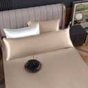 Homiest Satin Body Pillow Cover, Taupe Body Pillowcase 20 x 54 Inch Pillowcovers with Envelope Closure, Luxury & Ultra Soft Body Size Pillow Cases for Hair and Skin, Cooling Long Pillow Cover