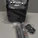 Karaoke Machine, Portable Bluetooth Speaker with 2 Wireless Microphones for Adults & Kids with Lights, Karaoke Microphone with PA System Supports USB/TF/FM/AUX for Home Party Home System Packages (Black)