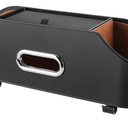 LXUNYI LUNYI Backseat Car Organizer, Car Seat Organizer, Car Hanging Headrest Backseat Organizer and Storage Multifunctional Back Seat Storage Box for Car Travel Accessories for Kids & Adults (Black)