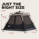 Coleman 4 Person Instant Camping Tent with 1-Minute Setup