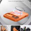 VOFATA for iPhone 17 Pro Max Case, 360 Full Body with Built-in 9H Tempered Glass Screen Protector, Fit for MagSafe, Mil-Grade Drop Protection, Drop Proof Magnetic iPhone 17 Pro Max Phone Case, Orange