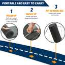 CYMULA Memory Foam Camping Mattress Pad, CertiPUR-US Sleeping Mat, Portable Roll Up Mattress for Adults, Camping Bed Pads for Sleepover, Car Bed with Travel Bag