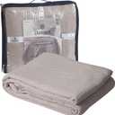 DOLLCENT 100% Soft Premium Combed Cotton Thermal Blanket Queen Blanket Soft Cozy Warm Cotton Blanket Bed Throw Blanket Queen Bed Blankets All Season Cotton Blankets Sand Queen Cotton Blankets (Queen (90"x90"))