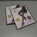 2 x 2 Pairs Sheer Tights for Women, 20 Denier Control Shaping Nylon Ladies Clear Pantyhose S-XL Black Nude Brown (M)