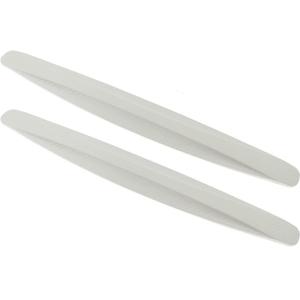 BokWin 2 Pack Universal Car Bumper Protector Rubber, Anti-Collision Car Front and Rear Corner Bumper Guard Lip Anti-Scratch Strips Sticker for Cars SUV Pickup Truck (White)