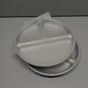 Stainless Steel Toddler Plates with Suction, 4 Pack Kids Baby Plates Set with Sturdy Silicone Suction Base Easy to Clean 9 inch