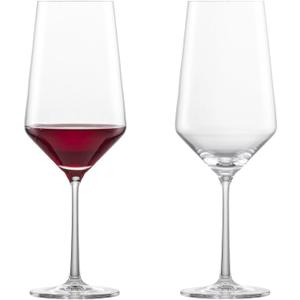 ZWIESEL GLAS Pure Bordeaux Red Glass (Set of 2), Bordeaux Glasses for Red , Dishwasher-Safe Tritan Crystal Glasses, Made in Germany (23 Ounce) (2 Count (Pack of 1))