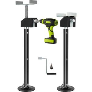RV Slide Out Support Jacks 2 Pcs, Heavy Duty Slide Out Stabilizers For RV, Adjust 20"-48" By Electric Drill Or Hand, Camper Slide-Out Support Jacks For 5th Wheel Travel Trailer, 5000 LBS Capacity Each