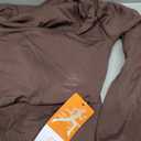 Buttergene Women Workout Sets 2 Pieces Long Sleeve Yoga Outfits Gym Clothes Seamless Ribbed Crop Top High Waist Leggings. M, Brown
