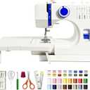 StitchMaster Pro Sewing Machine - Twin/Double Needle Compatible, 14 Stitches, Easy for Beginners & Home Users (White)