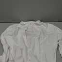 siliteelon Women's Button Down Shirts Long Sleeve Dress Shirts Wrinkle Free Collared Work Office Solid Blouses Corset Tops (X-Large, Aa White)