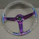 RASTP 14in Acrylic Grip Racing Steering Wheel,6 Bolt Steering Wheel(Neo)