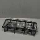 EUDELE Adhesive Shower Caddy, 5 Pack Rustproof Stainless Steel Bath Organizers With Large Capacity, No Drilling Shelves for Bathroom Storage & Home Decor (XL size, Black)