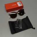 Livho Polarized Sunglasses, Retro & Oversized Shades for Women with Round Lenses