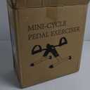 Uten Folding Pedal Exerciser, Under Desk Bike Pedal Exerciser, Mini Under Desk Exercise Bike Foot Hand Cycle Portable, Arm and Leg Exercise Peddler Machine with LCD Monitor (Silver-1)