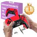 Enstixsm Replacement for Luna Controller for Fire TV PC Controllers Wireless for Gaming for Luna Firestick Gamepad with Back Paddles 1200mAh Turbo Dual Motors No Drift ALPS Joystick Mando,Red