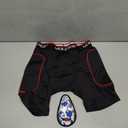 Youper Boys Youth Padded Sliding Shorts with Soft Protective Athletic Cup for Baseball, Football, Lacrosse, Y-XL