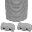 Extreme Max 3006.8889 High-Impact Cut-to-Fit Boat Trailer Bunk Wrap with End Caps - 2" x 4" x 24' Roll, Gray
