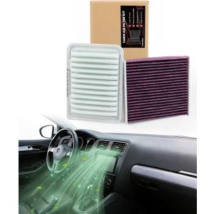 Engine & HEPA Cabin Air Filter Kit for Corolla Matrix Yaris
Fit Corolla 2009-2019, Matrix 2009-2014, Yaris 07-18 & more | Replaces# CF10285 CA10190 | Last for up to 15,000 miles of use