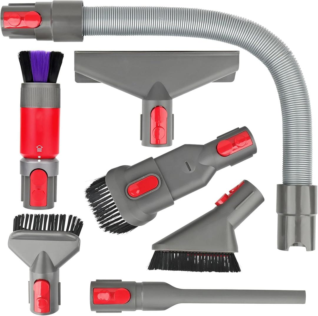 Attachment Kit for Dyson Gen5 V15 V15s V12 V11 V10 V9 V7 V8 Detect Cyclone Torque Drive Absolute Animal Cordless Vacuum Cleaner,Home and Car Cleaning Brush Acccessories