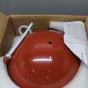 COSYLUX Modern Floor Lamp for Living Room, Industrial Tall Standing Lamp for Bedroom, Metal Shade Reflecting Light Reading Floor Lamp for Office, Nursery Room, Corner(Dark Red)