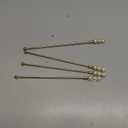 Exquisite Gold Pearl Stainless Steel Coffee Beverage Stirrers Stir Cocktail Drink Swizzle Stick for Wendding Party Value Pack, Hostess Gifts Set of 4, 7.5 Inches Long