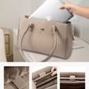 LOVEVOOK Laptop Bag for Women Work Tote 17.3 Inch Briefcase Messenger Bag Waterproof Business Office Professional Large Capacity Handbag Shoulder Bag,Apricot