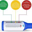 Navnihaal Breath-O-Meter Peak Flow Meter, White