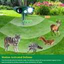 4 Pack Solar Animal Repeller for Raccoons