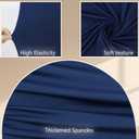 Navy Blue Arch Backdrop Cover Set of 2 Spandex Fitted Arch Covers,Chiara Baby Bridal Shower Party Birthday Banquet (Navy Blue, 7.2ft+6ft)