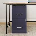 NuSparc 2 Drawer Locking Filing Cabinet | Pre-Assembled Steel Construction | Space-Saving Design is Perfect for Home and Small Office | Letter-Size | Assembled in North America