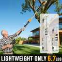 HEINPRO Cordless Pole Saw 8-Inch Compatible with Dewalt 20V MAX Battery, Electric Pole Saws for Tree Trimming Battery Powered, Extension Up to14.2-Feet Pole Chainsaw (Battery not Included)