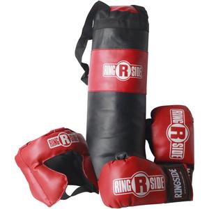 Ringside Kids Boxing Set (2-5 Year Old), Assortment with Punching Bag, Gloves, and Headgear for Boxing, MMA, Muay Thai, and Kickboxing, Youth Sports Set for Boys and Girls, Black
