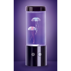 Merkury Innovations Jellyfish Night Light Lamp Motion & Multicolor Leds - Easy Mode Switching, USB Powered - 9"