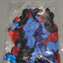 Black Red and Blue Balloons Arch Garland Kit, 106pcs Spider Theme Balloon Arch Kit with Starburst Foil Balloons, Hero-Themed Party Decorations and Birthday Backdrop for Boys