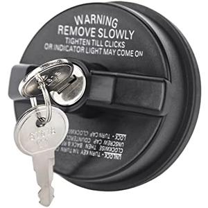 ZONFANT Locking Gas Cap W/2 Keys, Lock Fuel Cap Compatible With Chevy Honda Nissan Acura Mazda Cadillac GMC Vehicle 4Runner FJ Cruiser Silverado Camaro And More, Replace#10504 77300-47020