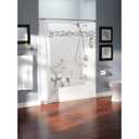 Moen Chrome Bathroom Safety 16-Inch Screw-in Curved Shower Grab Bar with Built-in Shelf for Storage, LR2356DCH