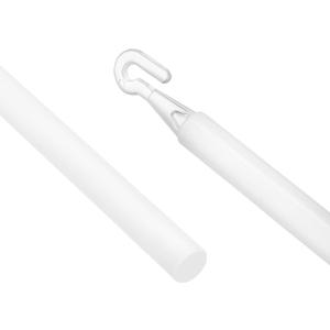 uxcell 35" Blinds Wand Replacement, White Plastic Tilt Wand with Hooks for Vertical Blinds, Cordless Curtains & More