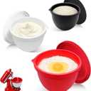 5 Qt Tilt-Head silicone liners for kitchenaid stand mixer, Silicone Bowl Liners with Lids, Kitchen Aid Accessories and Attachments for Baking and Cooking (3pcs Red+White+Black)