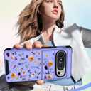 Buleens for Google Pixel 9 Pro XL Case 6.8" - with Ring Stand & Camera Cover Aesthetic Cute Designed Women Girls Pretty Girly Floral Flower Kawaii Phone Case for Pixel 9 Pro XL Compatible with Magsafe