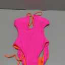 HYPERFIRE Women's Sexy Criss Cross Halter Bathing Suit Cut Out Backless Monokini Swimsuits One Piece XS