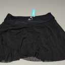 Avidlove Women's Pleated Mini Skirt Lace Mesh Layered Ruffled Lingerie Short Skirts (Medium, Black)