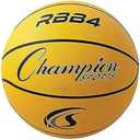 Champion Sports Rubber Intermediate Basketball, Heavy Duty Pro-Style Basketballs, Premium Basketball Equipment, Indoor Outdoor - Sports Education Supplies (Size 6, Yellow)