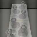 4.33" Tall Glass Candlestick Set of 6 Clear Crystal Candle Holders for Glass Taper Holder Decor for Wedding Birthday Party Christmas