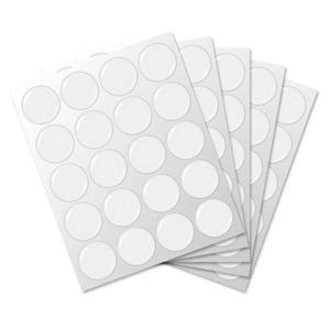 20-Piece Epoxy Resin Dome Stickers – Self-Adhesive Dots for DIY Crafts, Bottle Caps, Hair Bows, Scrapbooks, Jewelry & Pendants,1-Inch,Clear