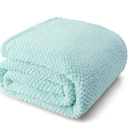 King Size Fuzzy Fleece Blanket for Bed, 90x104 Inch Fluffy Warm Soft Jacquard Blankets for All Season, Lightweight and Cozy, Ivory